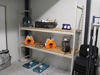 Magazijnstelling bestaande uit 6 staanders, 22 liggers en 8 legbladen. afmeting per sectie 154 x 60 x 210 c... - afbeelding 2 van  2
