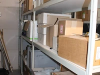 Magazijnstelling bestaande uit 9 staanders, 40 liggers en 18 legbladen. afmeting per sectie 150 / 200 x 60... - afbeelding 4 van  4