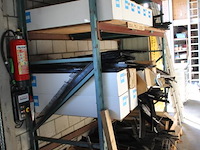 Magazijnstelling met 8 staanders en 18 leggers. afmeting 4 delen a 270 x 95 x 255 cm. let op: ophalen na 13... - afbeelding 2 van  3