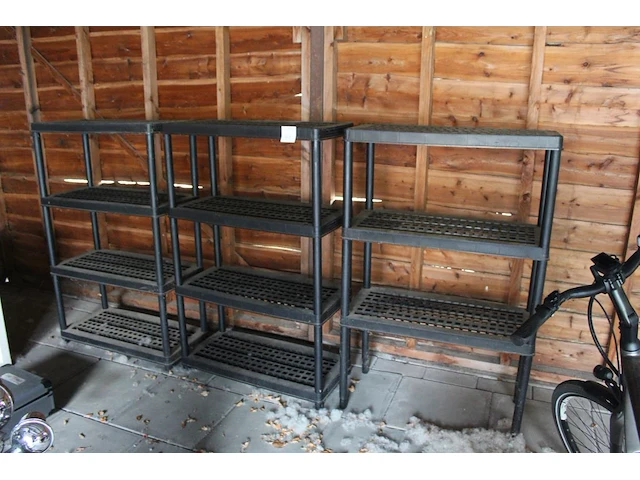 Magazijnstellingen 3 stuks. afmeting per stelling 90 x 45 x 140cm - afbeelding 1 van  1