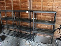 Magazijnstellingen 3 stuks. afmeting per stelling 90 x 45 x 140cm - afbeelding 1 van  1