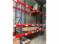 Magazijnstellingen 65 strekkende meter 4000 kg per ligger paar 19 staanders 72 liggers - afbeelding 1 van  3