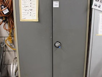 Magazijnvoorraadkast met inhoud w.o. bevestigingsmaterialen. afmeting 80 x 45 x 196 cm. - afbeelding 2 van  8