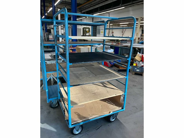 Magazijnwagen 110x80x180cm v.v. 5 etages - afbeelding 1 van  4