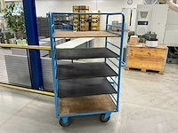 Magazijnwagen 110x80x180cm v.v. 5 etages - afbeelding 1 van  3