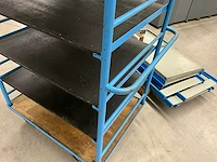 Magazijnwagen 110x80x180cm v.v. 5 etages - afbeelding 3 van  3