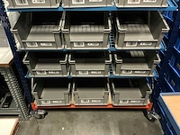 Magazijnwagen met bakjes - afbeelding 4 van  4