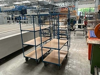 Magazijnwagen met trap (2x) - afbeelding 2 van  5
