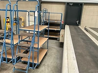 Magazijnwagen met trap (2x) - afbeelding 3 van  5