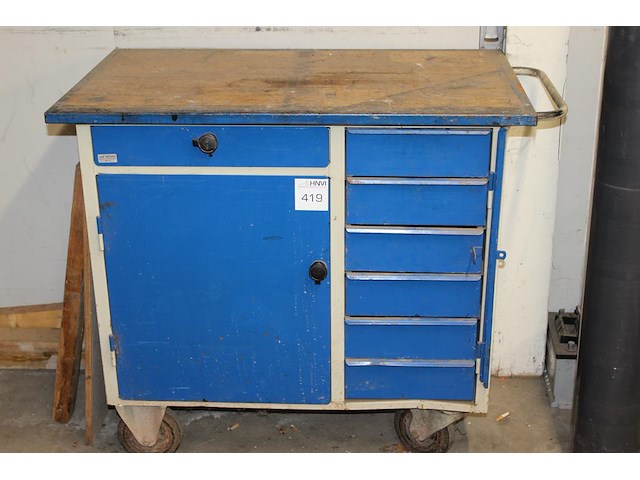 Magazijnwagen oud holland afmeting 108 x 60 x 90 cm. - afbeelding 1 van  9