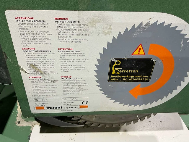 Maggi - radiaalafkortzaagmachine - afbeelding 2 van  11