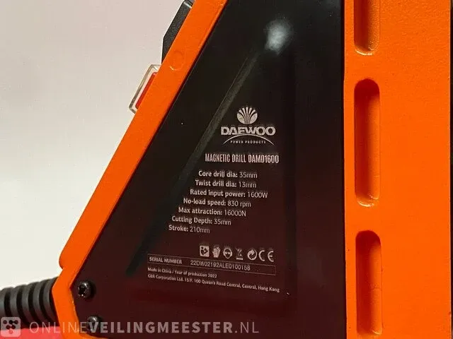 Magneet boormachine daewoo, damd1600, 2023 - afbeelding 2 van  5