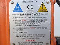 Magneetboor/freesmachine 32mm 230v 1700w magtron, mbe40, bouwjaar 2012 - afbeelding 8 van  8