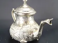 Mahden verzilverde noord-afrikaanse theepot - afbeelding 2 van  5