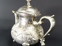 Mahden verzilverde noord-afrikaanse theepot - afbeelding 3 van  5