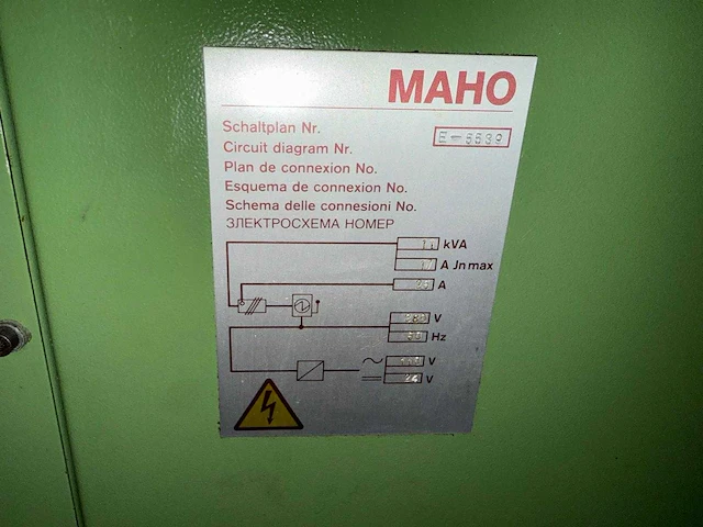Maho - mh400e - cnc milling machine - afbeelding 5 van  9