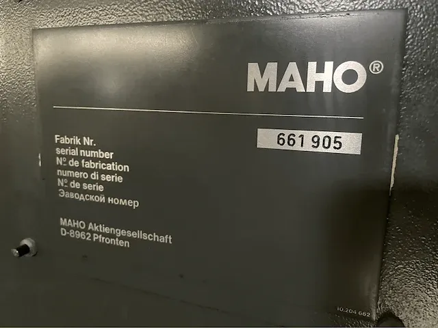 Maho mh600e cnc freesmachine - afbeelding 4 van  19