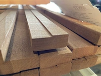 Mahonie glaslatten (aanslaglat) 18x43mm, lengte 295cm (69x) - afbeelding 4 van  4