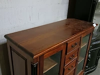 Mahoniehouten kast met laden, bruin - afbeelding 7 van  13