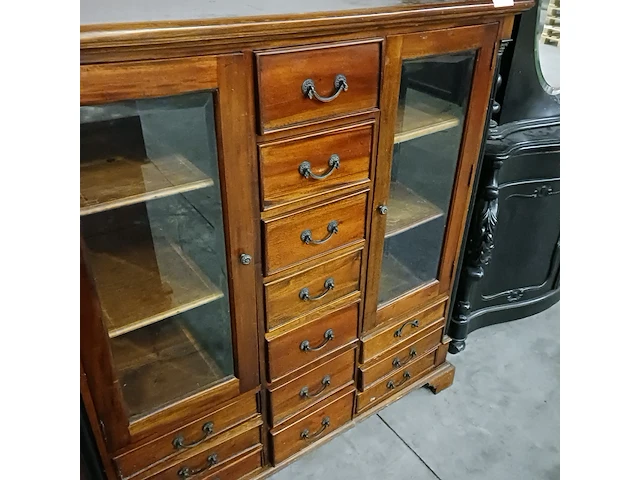 Mahoniehouten kast met laden, bruin - afbeelding 11 van  13