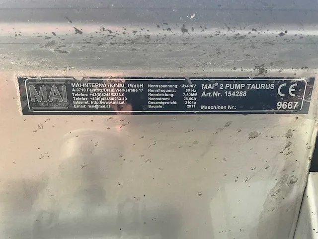Mai - 2 pump taurus - beton pomp - afbeelding 9 van  9