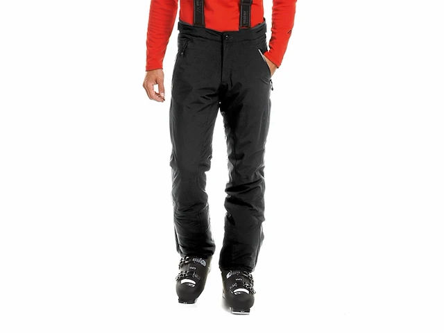 Maier sports copper slim nauwsluitende skibroek voor heren, waterdicht stretchmateriaal mt60 zwart - afbeelding 1 van  4
