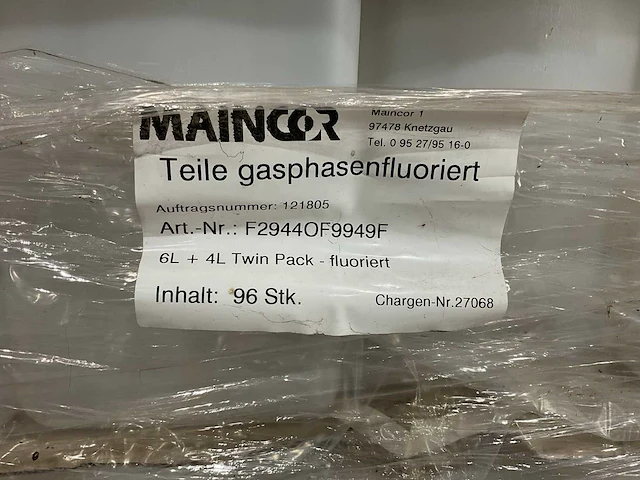 Maincor 6l+4l twin pack plastic container (96x) - afbeelding 7 van  7