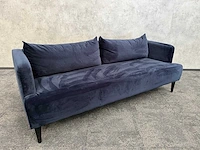 Maison du monde giulia - design sofa - blauw velvet - afbeelding 1 van  9