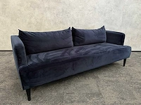 Maison du monde giulia - design sofa - blauw velvet - afbeelding 2 van  9