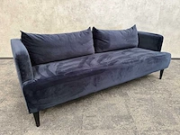 Maison du monde giulia - design sofa - blauw velvet - afbeelding 3 van  9