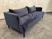 Maison du monde giulia - design sofa - blauw velvet - afbeelding 4 van  9