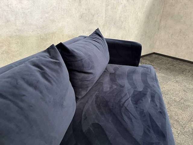 Maison du monde giulia - design sofa - blauw velvet - afbeelding 6 van  9