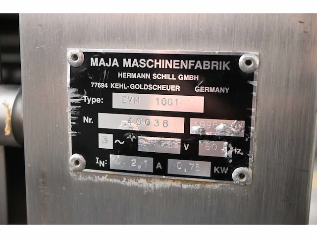 Maja evm 1001 rvs ontvliesmachine - afbeelding 6 van  6