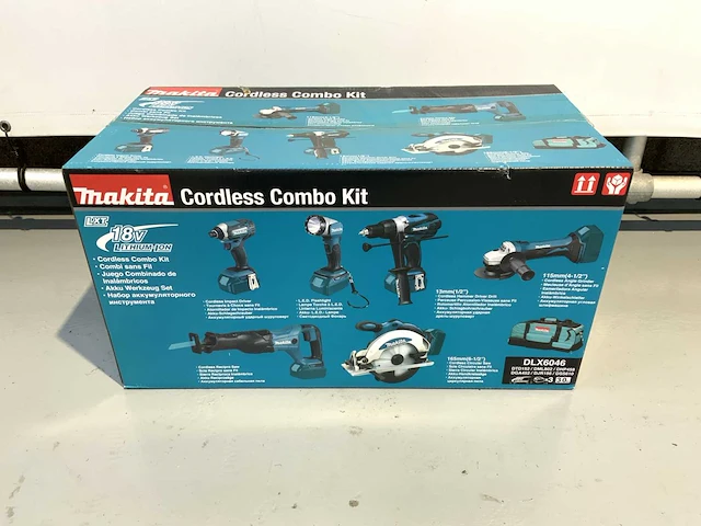 Makita - 18v 3.0 ah cordless combo kit - gereedschapsset - afbeelding 9 van  9