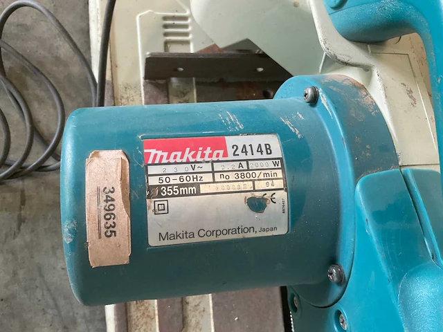 Makita - 2414b - afkort slijpmachine 230 v - 355 mm - afbeelding 3 van  5