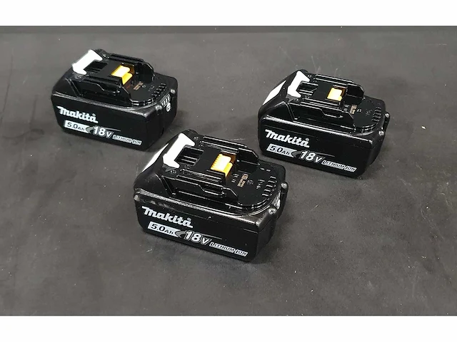 Makita - bl1850b - li-ion accu 5.0ah (3x) - afbeelding 1 van  1