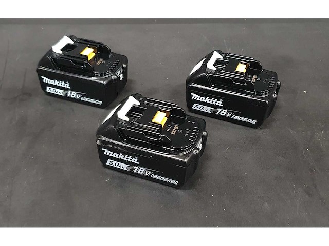 Makita - bl1850b - li-ion accu 5.0ah (3x) - afbeelding 1 van  1