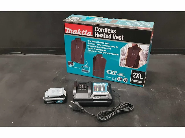 Makita - cv102dz2xl - verwarmd vest body 2xl - afbeelding 1 van  1