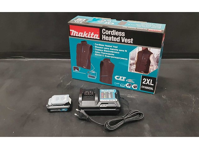 Makita - cv102dz2xl - verwarmd vest body 2xl - afbeelding 1 van  1