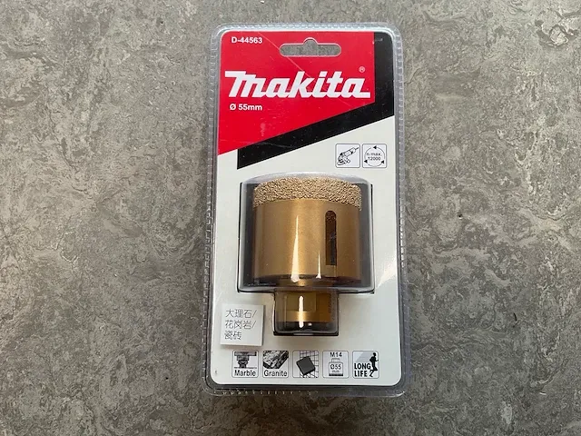 Makita - d-44563 - diamantboor ø55 mm (5x) - afbeelding 1 van  2