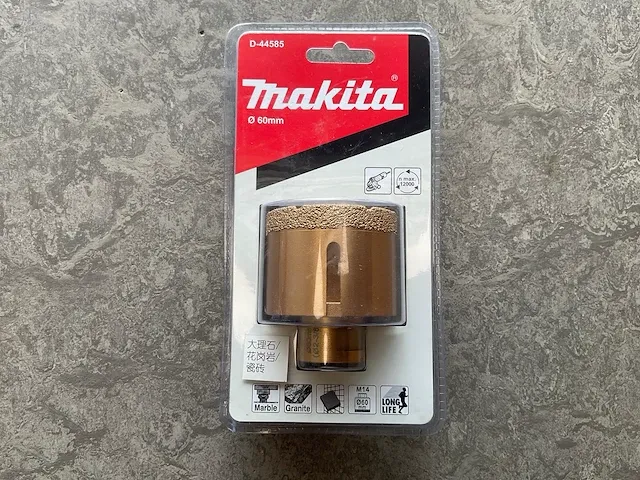 Makita - d-44585 - diamantboor ø60 mm (4x) - afbeelding 1 van  2