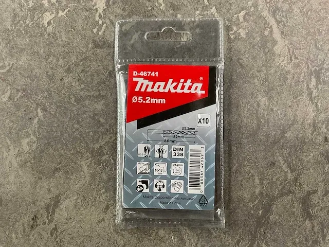 Makita - d-46741 - metaalboor ø5,2x86 mm (20x) - afbeelding 1 van  2