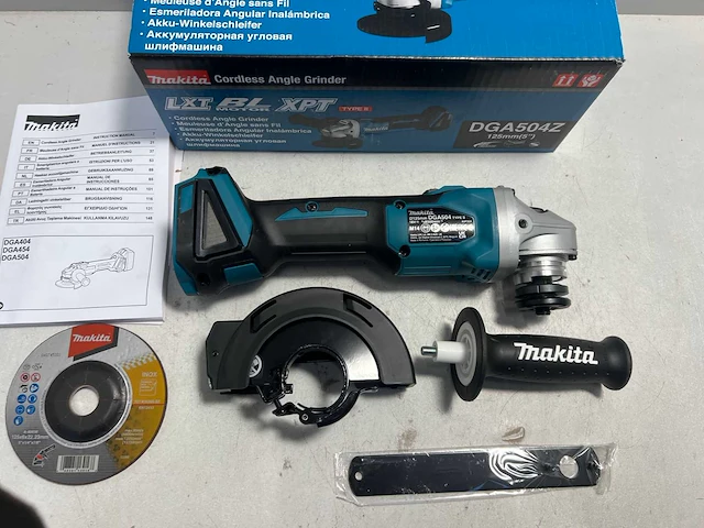Makita - dga504 - 3x makita accu haakse slijper (body) dga504 (3x) - afbeelding 3 van  4