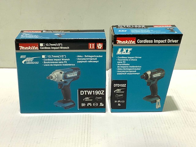 Makita - dtd152 + dtw190 - accu slagschroevendraaier en schroef/boormachine - afbeelding 4 van  4