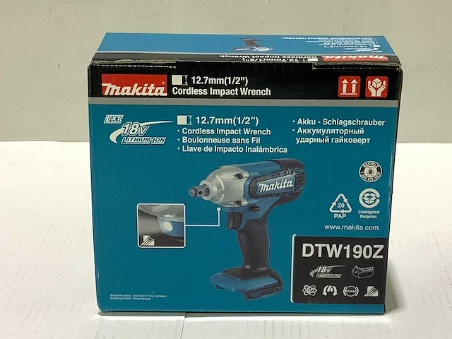Makita - dtw190z - accu slagmoersleutel - afbeelding 2 van  4