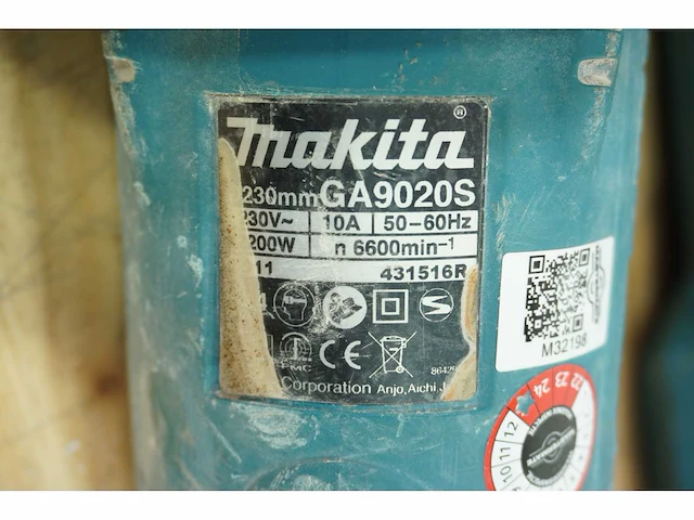 Makita - ga9020s - haakse slijpmachine - afbeelding 3 van  5