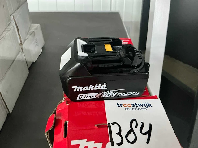 Makita 18v 6.0ah li-ion bl1860b accu (3x) - afbeelding 2 van  2