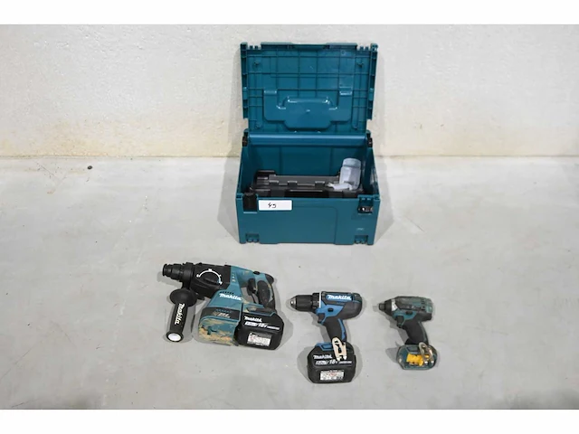Makita 3-delige 18v accu gereedschapsset - afbeelding 1 van  7