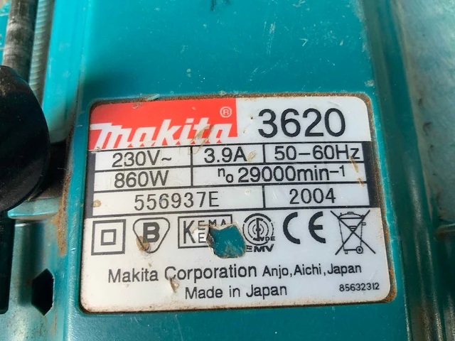 Makita 3620 bovenfrees - afbeelding 4 van  5