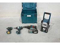 Makita 4-delige 18v accu gereedschapsset - afbeelding 1 van  9